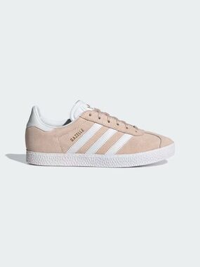 ADIDAS women’s  Pink Suede Women’s Gazelle Sneakers with White Stripes US 8.5